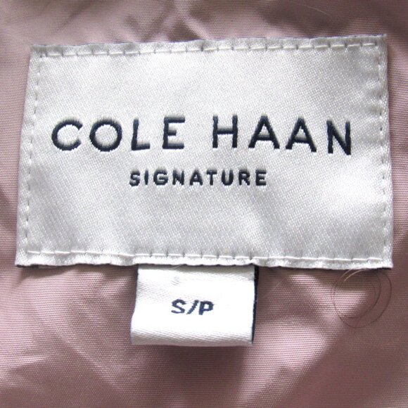 Cole Haan Signature Ladies Pink Rain Jacket, Hood, Zipper and Snap, Pockets J116 - Picture 4 of 11
